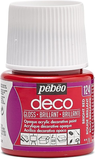 [92124] PEBEO DECO BR 45ML RED BRIGHT