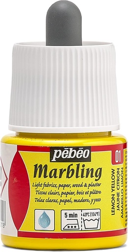 [130-001] PEBEO MARBLING 45ML LEMON YELLOW