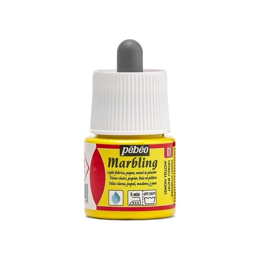 [130-001] PEBEO MARBLING 45ML LEMON YELLOW