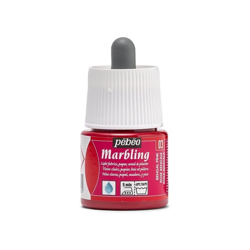 [130-003] PEBEO MARBLING 45ML BENGAL PINK