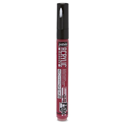 PEBEO ACRYLIC MARKER 0.7 TIP RED