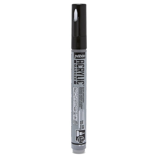 PEBEO ACRYLIC MARKER 0.7 TIP GREY