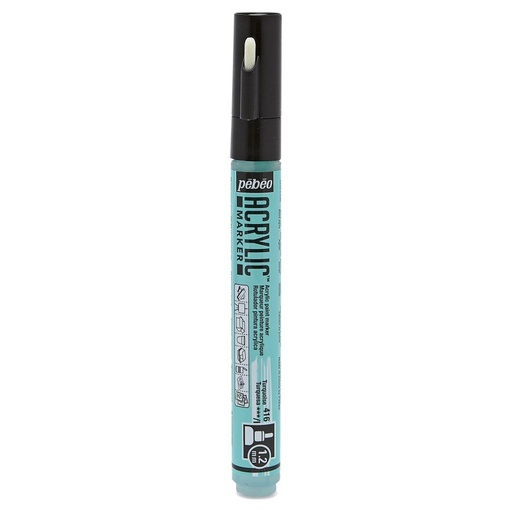 [201416] PEBEO ACRYLIC MARKER 1.2 TIP TURQUOISE