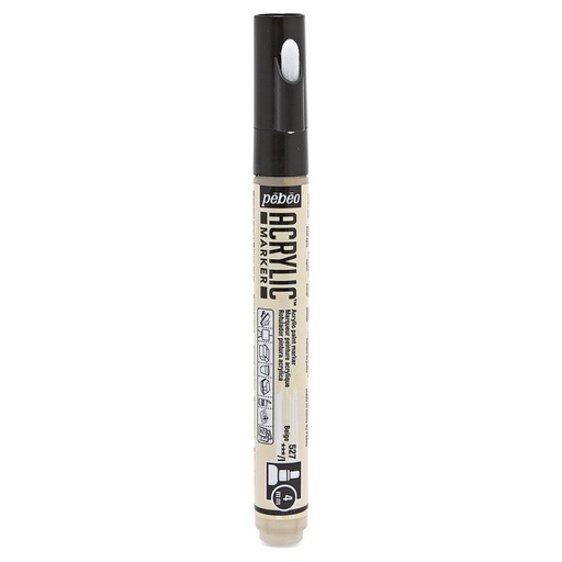 [201527] PEBEO ACRYLIC MARKER 4MM TIP BEIGE