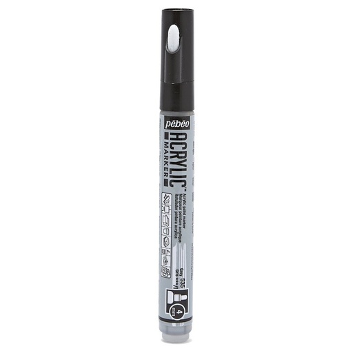 [201535] PEBEO ACRYLIC MARKER 4MM TIP GREY