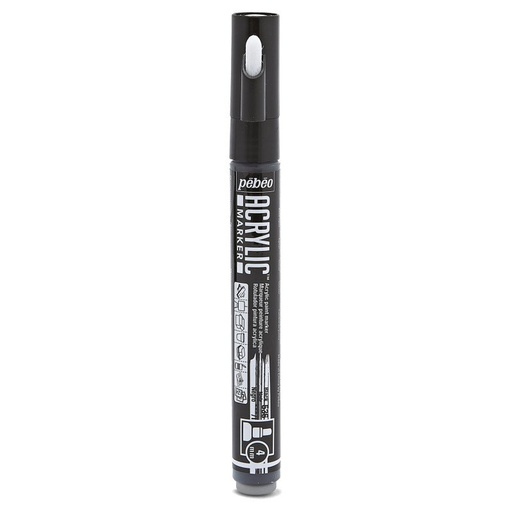 [201536] PEBEO ACRYLIC MARKER 4MM TIP BLACK