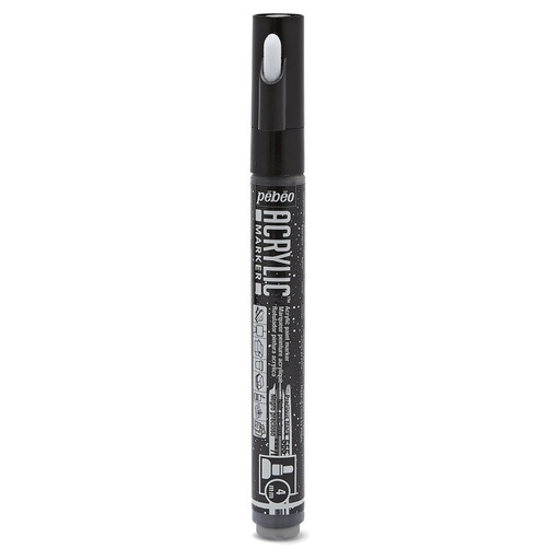 [201555] PEBEO ACRYLIC MARKER 4MM TIP PRECIOUS BLACK