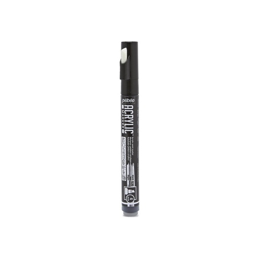 [201636] PEBEO ACRYLIC MARKER CHIESEL TIP 4 BLACK