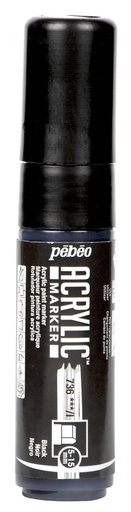 [201736] PEBEO ACRYLIC MARKER 5-15MM TIP BLACK