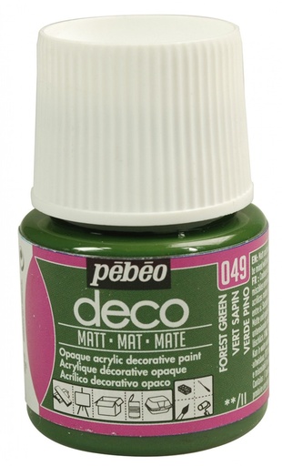 [204-049] PEBEO DECO MATT 45ML FOREST GREEN