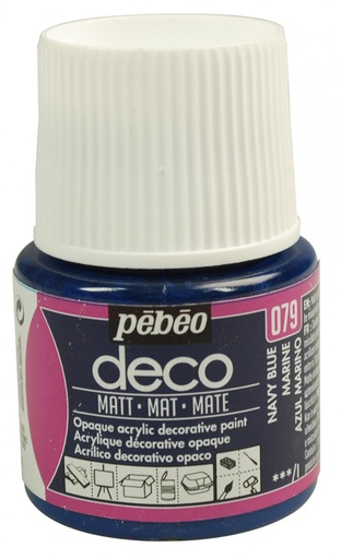 [204-079] PEBEO DECO MAT 45ML NAVY BLUE