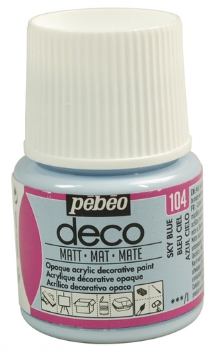 [204104] PEBEO DECO MATT 45ML SKY BLUE