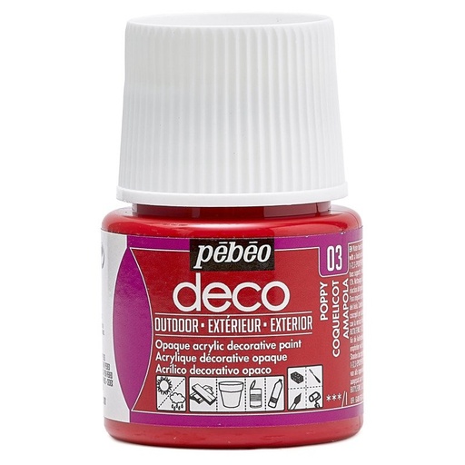 [204403] PEBEO DECO OUTDOOR 45 ML POPPY