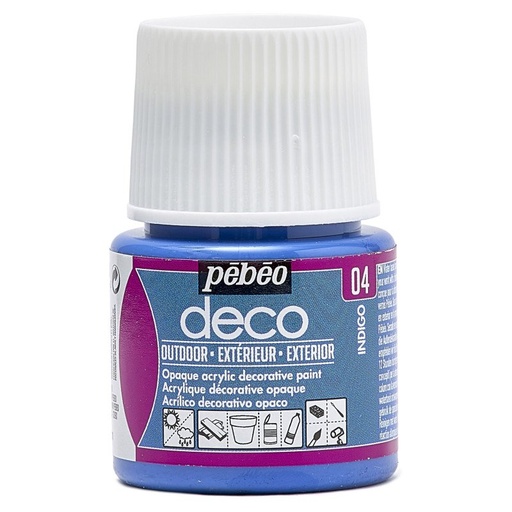 [204404] PEBEO DECO OUTDOOR 45 ML INDIGO