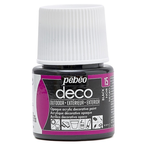 [204415] PEBEO DECO OUTDOOR 45ML BLACK