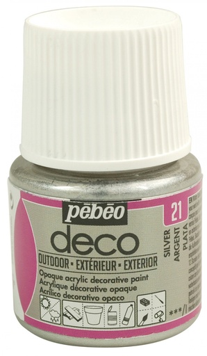 [204421] PEBEO DECO OUTDOOR 45ML SILVER