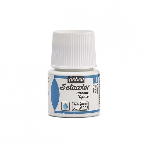 [295-010] PEBEO SETACOLOR OPAQUE 45ML WHITE