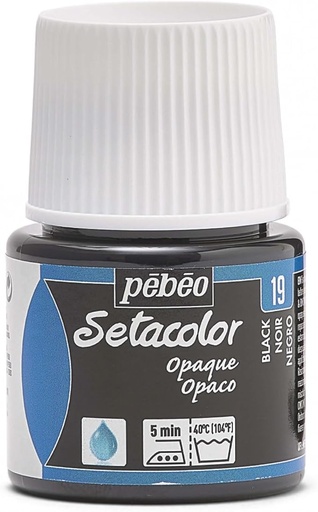 [295-019] PEBEO SETACOLOR OPAQUE 45ML BLACK