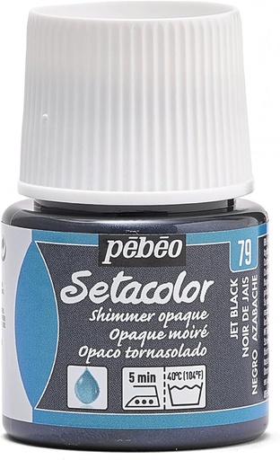 [295-079] PEBEO SETA OPAQ SHIMMER 45ML JET BLACK