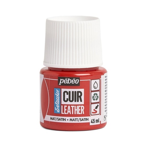 [295605] PEBEO SETACOLOR LEATHER 45ML INTENS RED