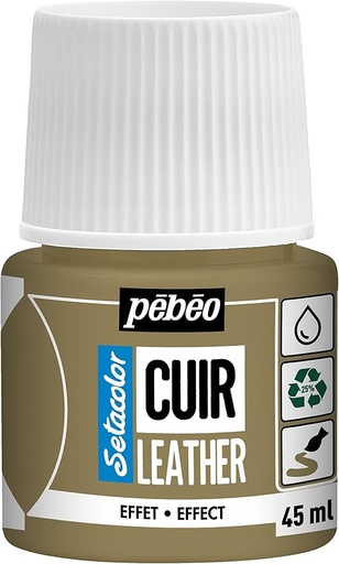 [295633] PEBEO SETACOLOR LEATHER 45ML METAL GOLD