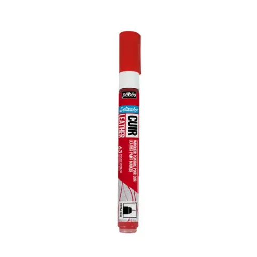 [295663] PEBEO SETACOLOR LEATHER MARKER INTENSE RED