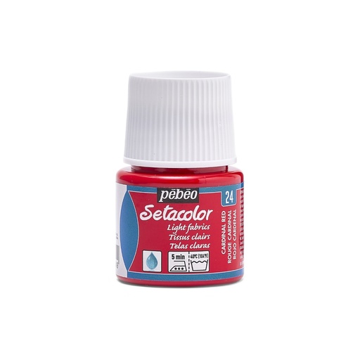 [329-024] PEBEO SETACOLOR LIGHT FABRIC 45ML CARDIN RED