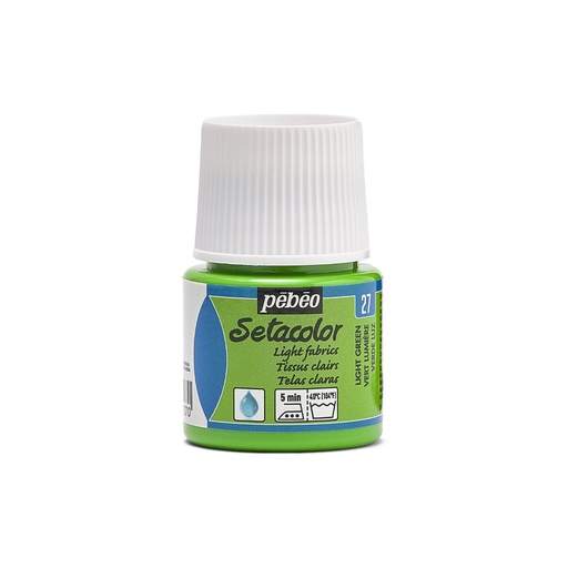 [329-027] PEBEO SETACOLOR LIGHT FABRIC 45ML LIGHT GREEN