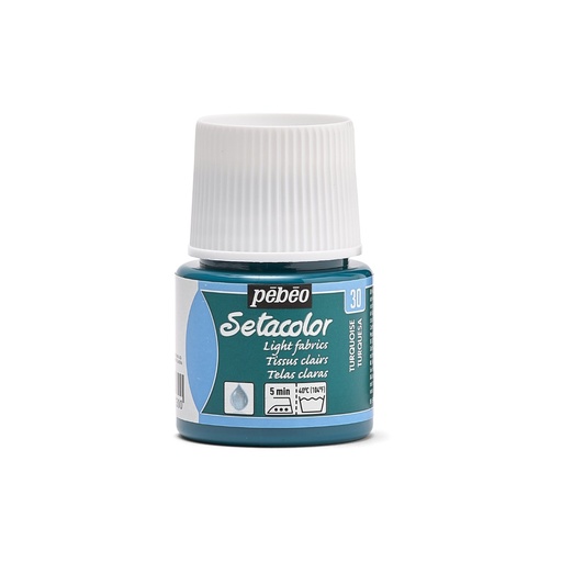 [329-030] PEBEO SETACOLOR LIGHT FABRIC 45ML TURQUOISE