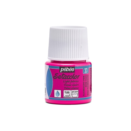 [329-033] PEBEO SETACOLOR LIGHT FABRIC 45ML FLUOROSE PINK