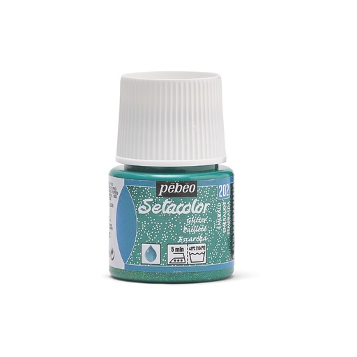 [329202] PEBEO SETACOLOR LIGHT FABRIC GLIT 45ML EMERALD