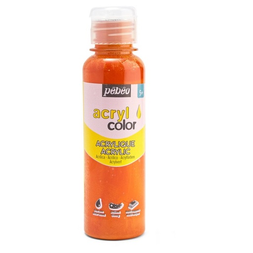 [364104] PEBEO CHILDREN'S ACRYLIC PAINT - ACRYLCOLOR 150ML ORANGE