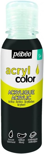 [364111] PEBEO CHILDREN'S ACRYLIC PAINT - ACRYLCOLOR 150ML BLACK