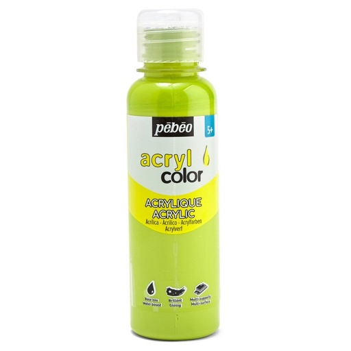 [364114] PEBEO CHILDREN'S ACRYLIC PAINT - ACRYLCOLOR 150ML LIGHT GREEN