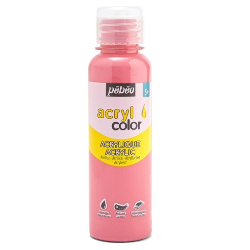 [364115] PEBEO CHILDREN'S ACRYLIC PAINT - ACRYLCOLOR 150ML VIVID PINK