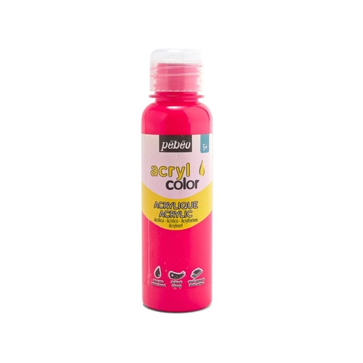 [364162] PEBEO CHILDREN'S ACRYLIC PAINT - ACRYLCOLOR 150ML FLUO PINK