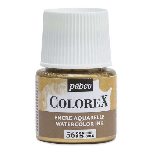 [417056] PEBEO WATER COLOUR INK COLOREX 45ML RICH GOLD 417056