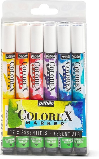 [417411] PEBEO COLOREX MARKER SET 12 ESSENTIAL