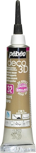 [556132] PEBEO DECO 3D GLOSS 20ML TAUPE