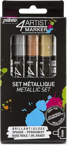 [580892] PEBEO 4ARTIST MARK SET 5X4MM METAL