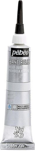 [774000] PEBEO RELIEF OUTLINER SILVER 20ML