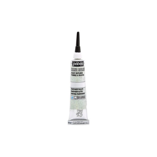 [775020] PEBEO CERNE RELIEF OUTLINER TRANSPARENT GLITTER T20ML