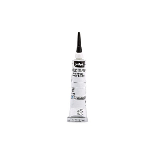 [778000] PEBEO RELIEF OUTLINER T20ML WHITE