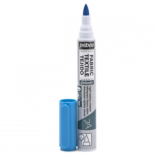 [803407] PEBEO 7A LIGHT FABRIC MARKER 1MM LGT BLUE