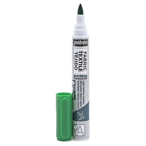 [803411] PEBEO 7A LIGHT FABRIC MARKER 1MM GREEN