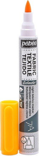 [803472] PEBEO 7A LIGHT FABRIC MARKER 1MM FLUO ORANGE