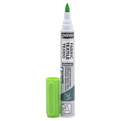 [803476] PEBEO 7A LIGHT FABRIC MARKER 1MM FLUO GREEN