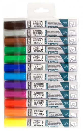 [803511] PEBEO 7A LIGHT FABRIC MARKER 1MM PACK ASS12