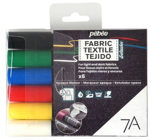 [804501] PEBEO 7A OPAQUE MARKER 4MM PACK 6 ASSORT