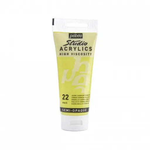 [831-022] ACRYLSTU HV100ML LEMON CADMIUM YELLOW HUE